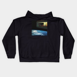 Diner in space Kids Hoodie